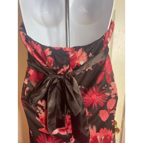 Speechless halter dress size Large floral pink and brown in color - Picture 4 of 6